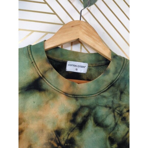 COTTON CITIZEN Women's Milan Crewneck Sweatshirt Tie Dye Distressed Size XS - Picture 3 of 8